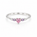 Aurora Hearts Pink Ring