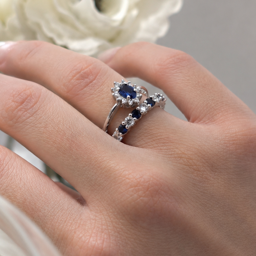 Lumière Sapphire Blue Ring
