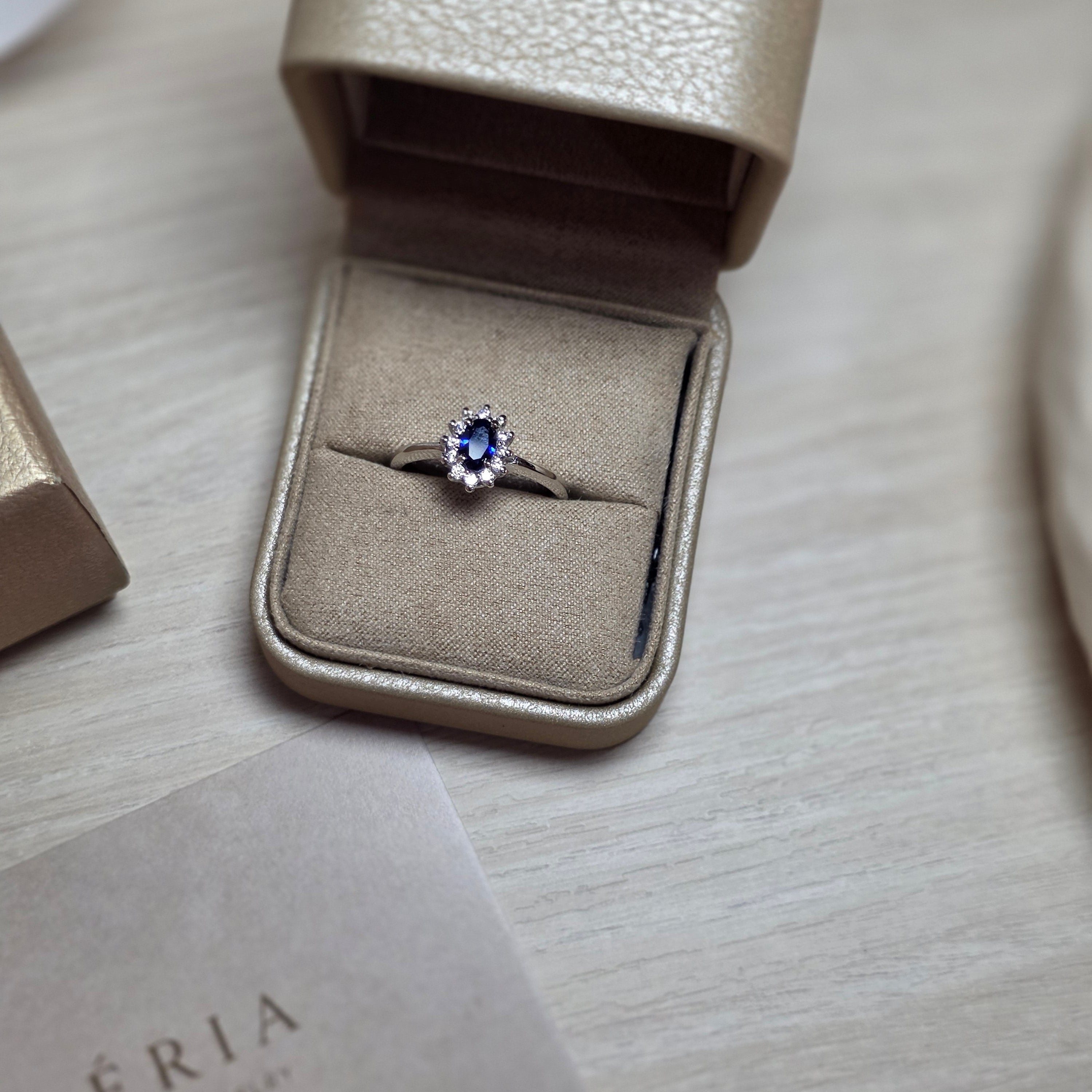 Lumière Sapphire Blue Ring